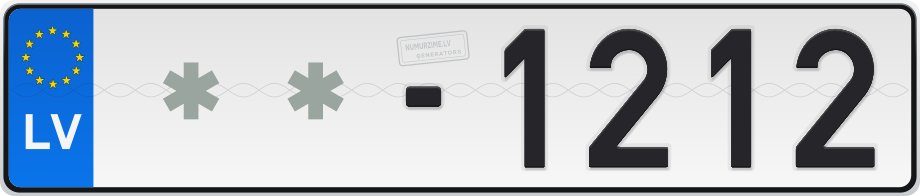 Numura zīme **-1212