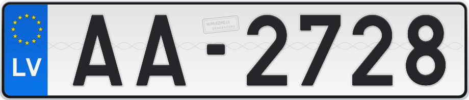 Numura zīme AA-2728