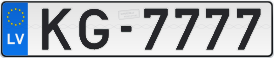 Numura zīme KG-7777