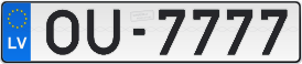 Numura zīme OU-7777