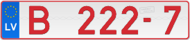 Numura zīme B 222-7